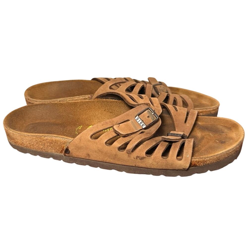 Birkenstock Granada Oiled Brown Leather Sandals EU 41 US Women 10